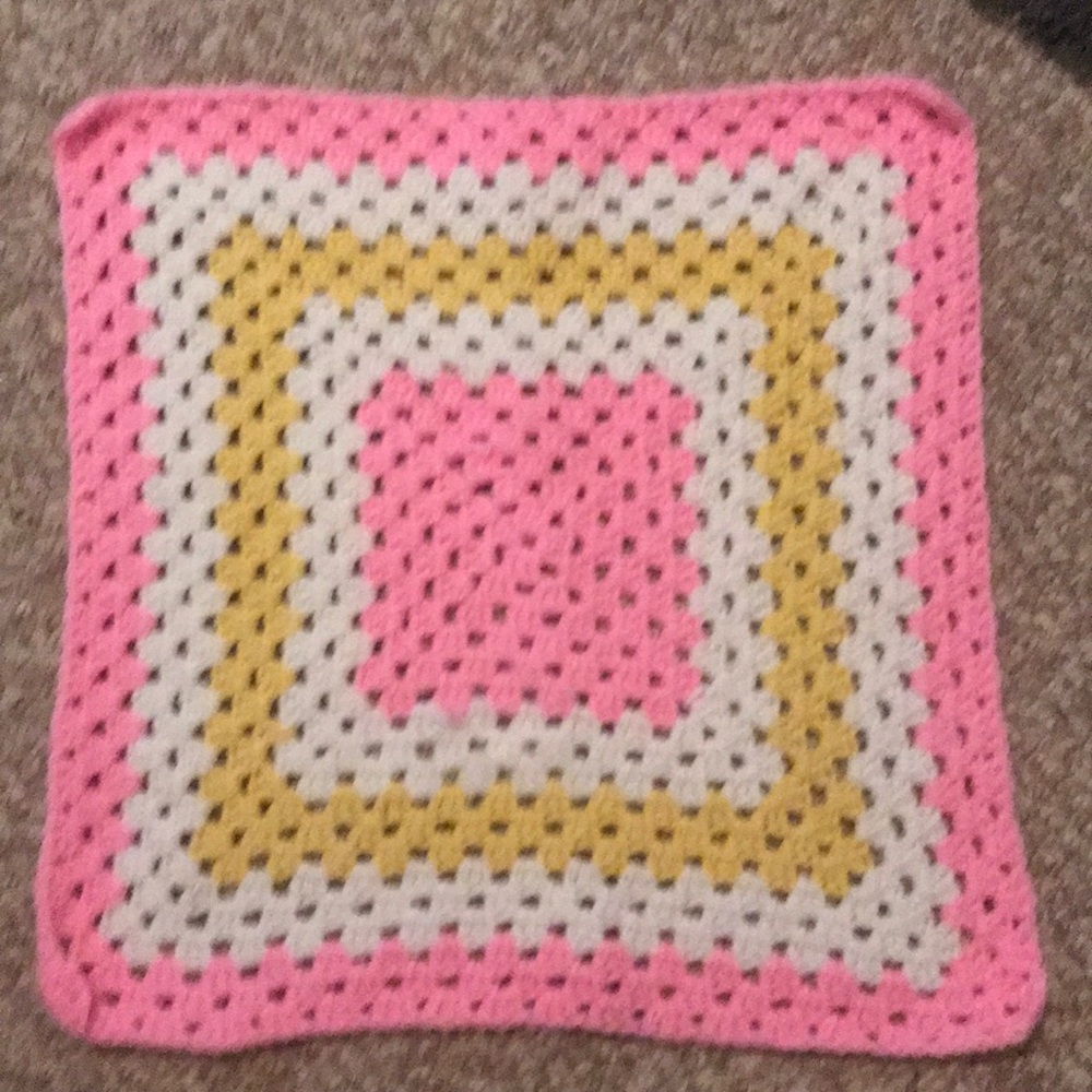 Hand made baby girls quilt  small